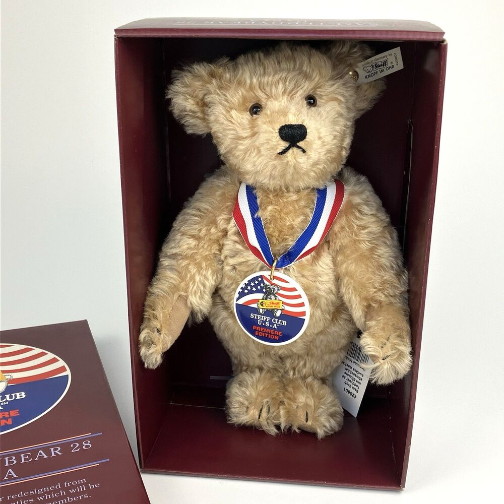 Steiff USA Sam Teddy Bear 1993 | /w Box 28 cm Premiere Edition #2875 (420801)